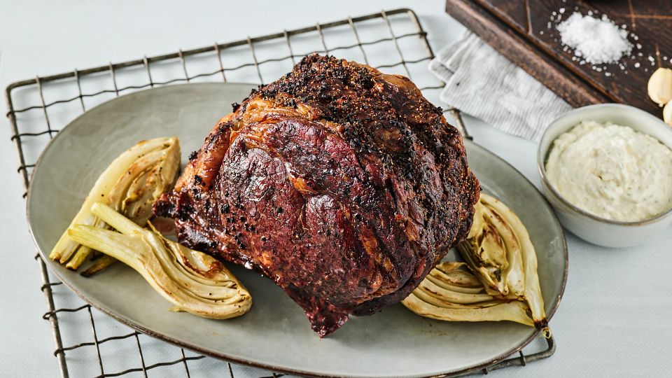 Rib Roast with Horseradish Sauce