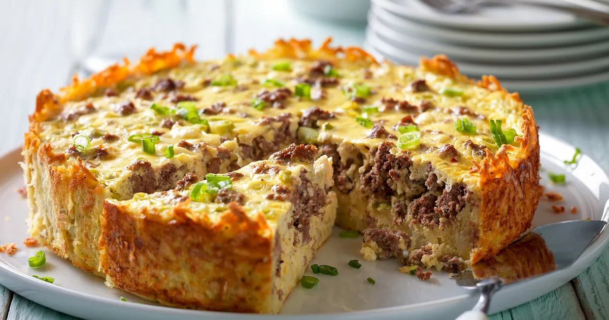 Beef Breakfast Sausage and Goat Cheese Egg Bake | Beef Loving Texans | Beef Loving Texans is your on