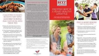 Enjoying Beef in a Heart Healthy Lifestyle - Heart Check Brochure