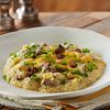 Spicy Beef Sausage & Grits