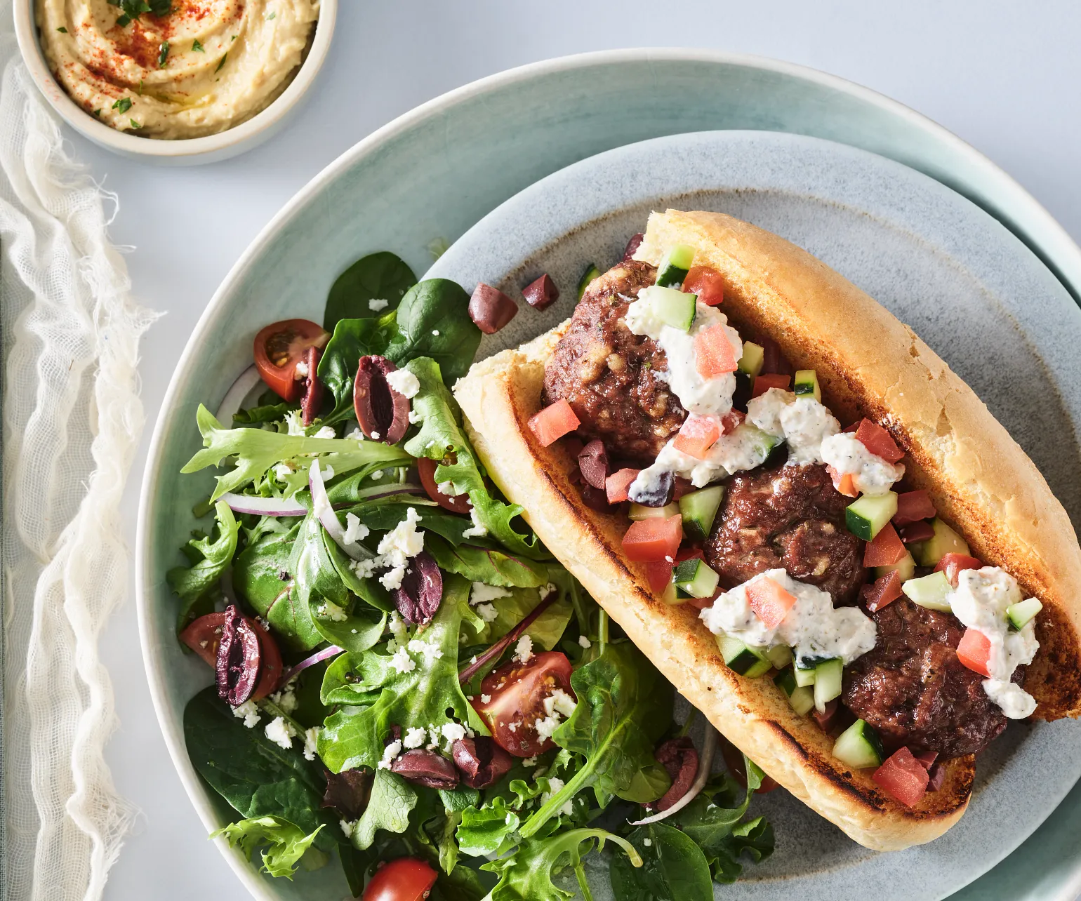 Greek Meatball Subs