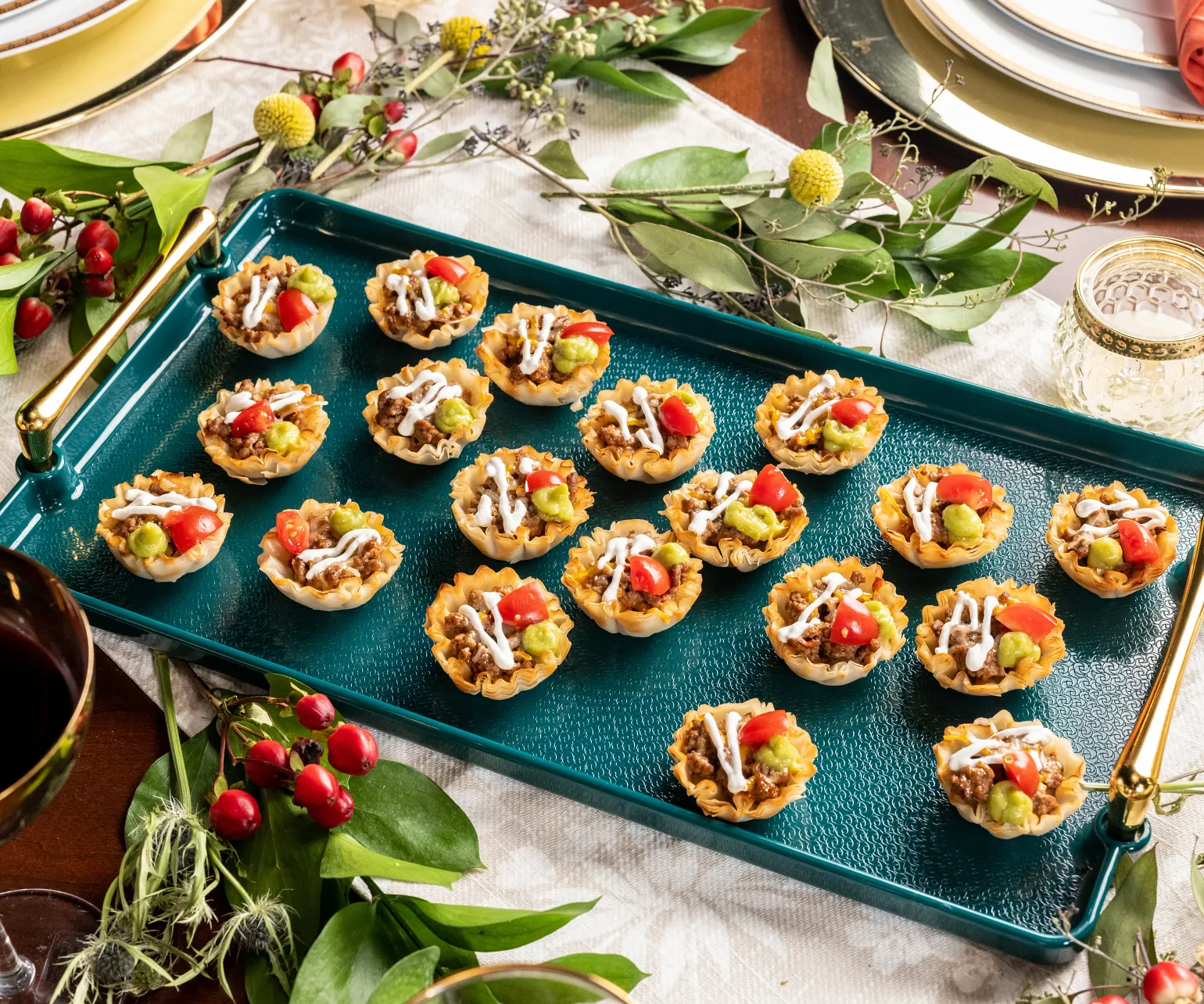 Tiny Taco Beef Tarts