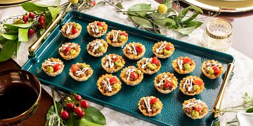 Holiday Recipe Photography, TINY TACO BEEF TARTS