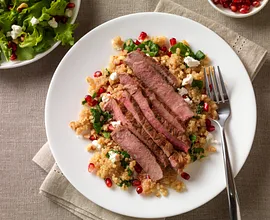 Pomegranate Steak with Quinoa