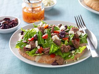 Mediterranean Beef &amp; Salad Pita