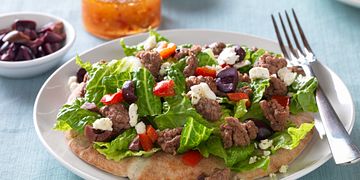 Mediterranean Beef & Salad Pita