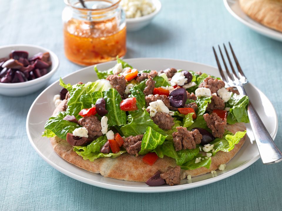 Mediterranean Beef & Salad Pita