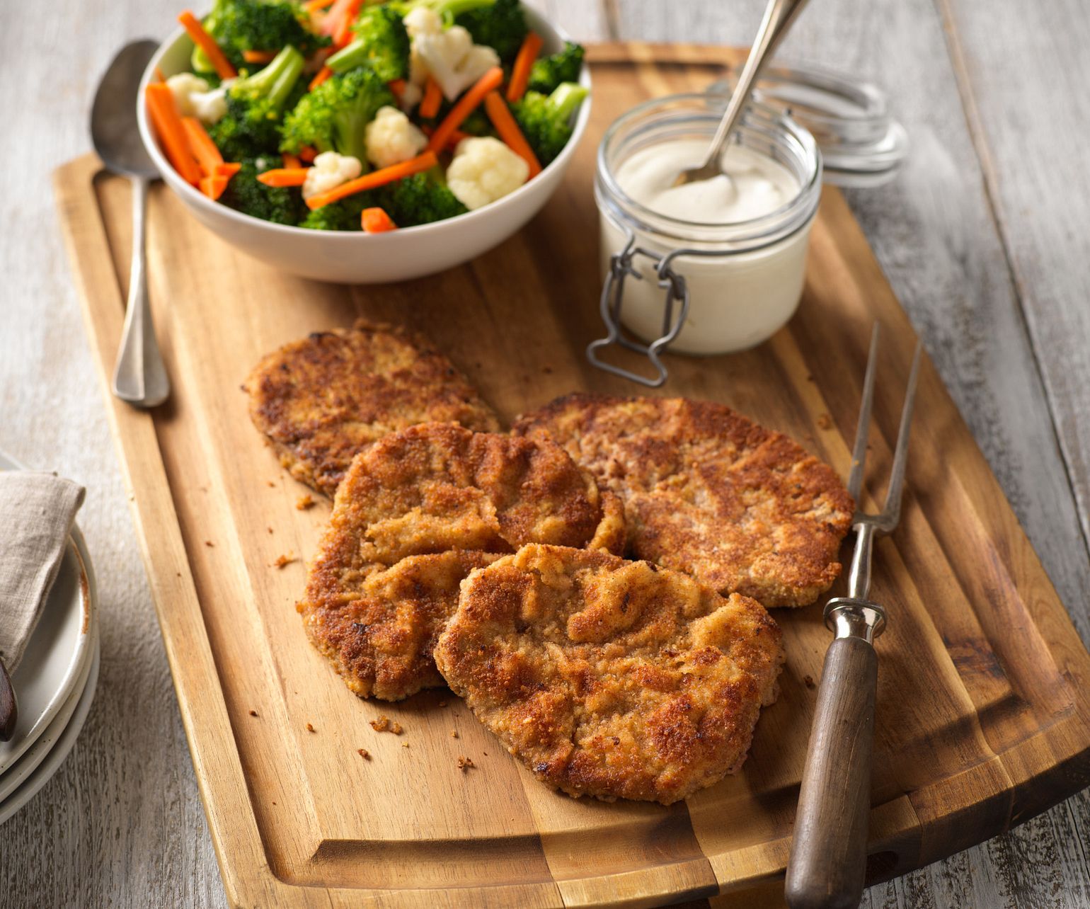 Country Fried Beef Steaks with Spicy Blue Cheese Sauce