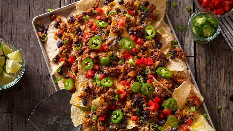 Mexican-Style Beef Sausage Nachos