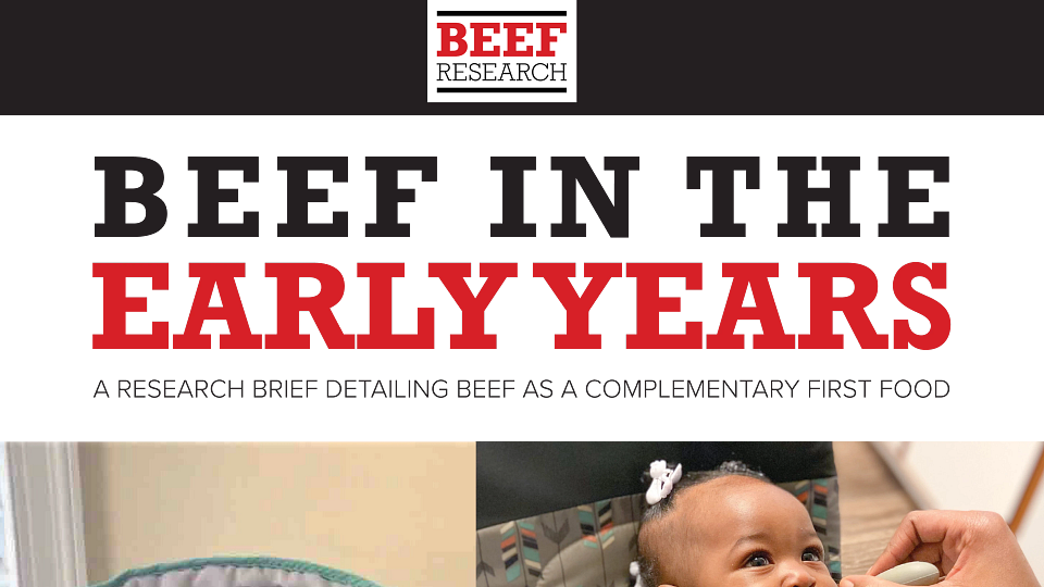 Beef in the Early Years - Research Brief