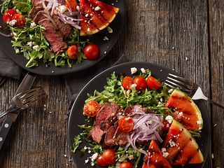 Grilled Steak and Watermelon Salad