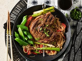 Coulotte Steak Pancit (Filipino Rice Noodles)
