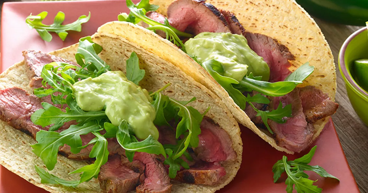 Tacos with Jalapeno Cream | Beef Loving Texans | Beef Loving Texans is your one-stop information cen