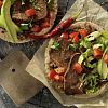 Beef Steak & Black Bean Soft Tacos