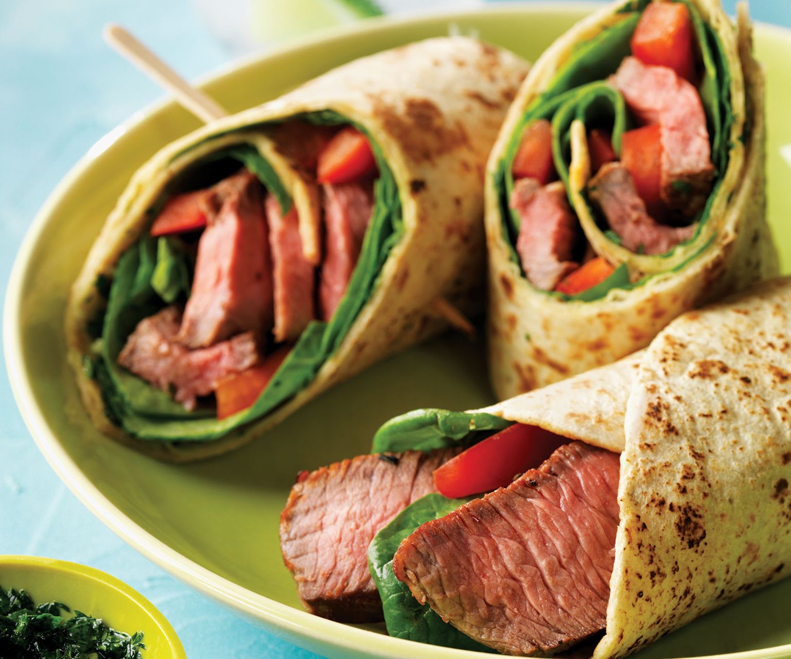 Chimichurri Steak Wraps