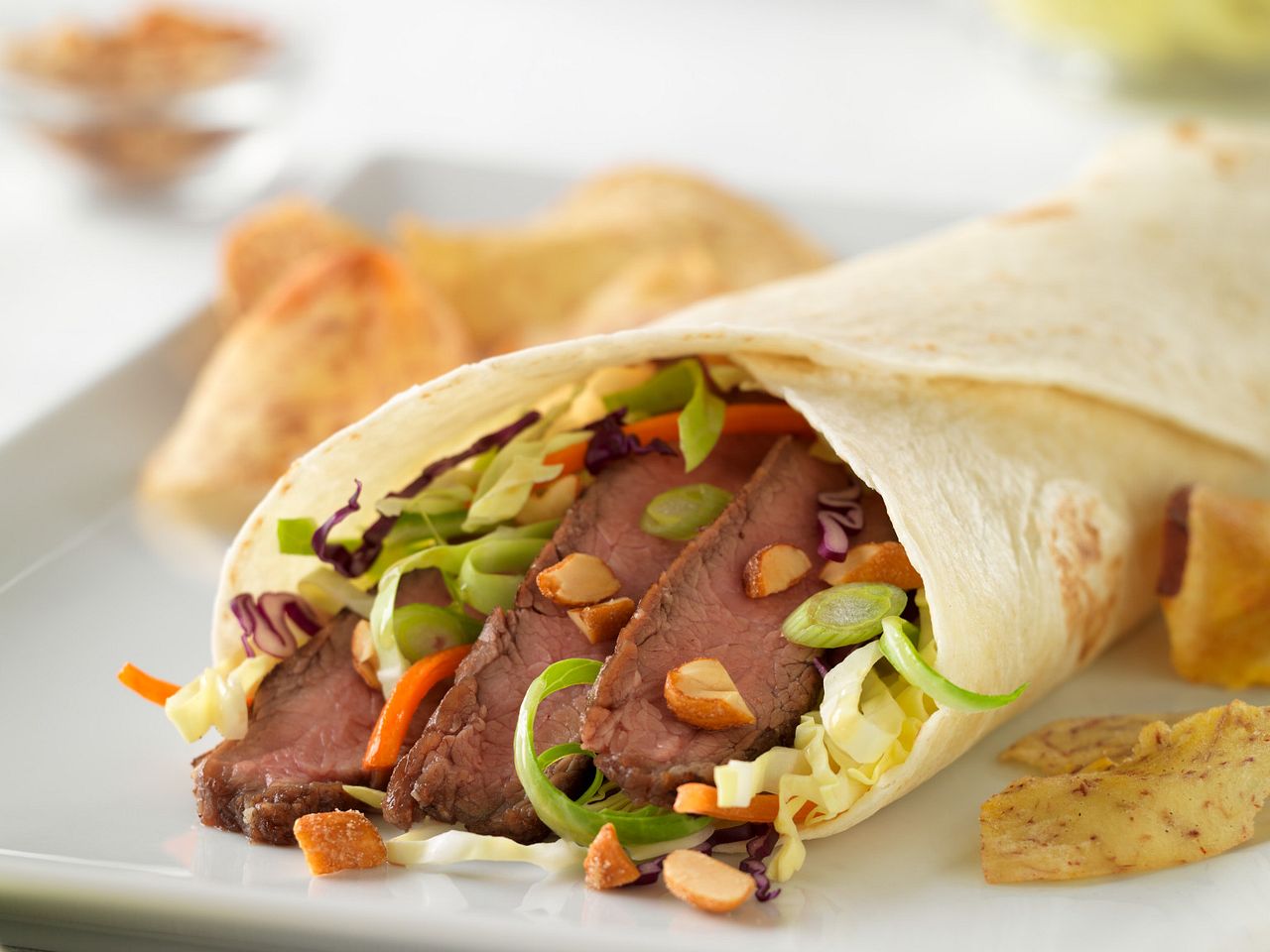 East West Flank Steak Wraps