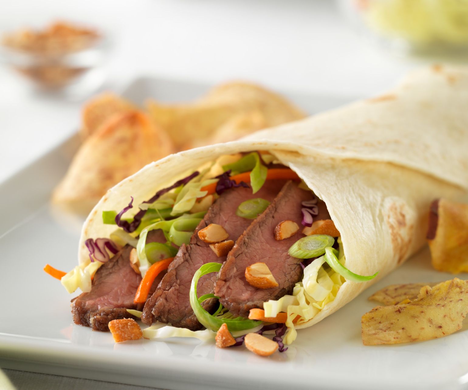 East West Flank Steak Wraps