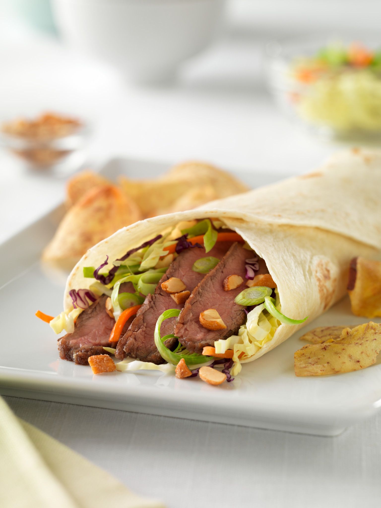 East West Flank Steak Wraps