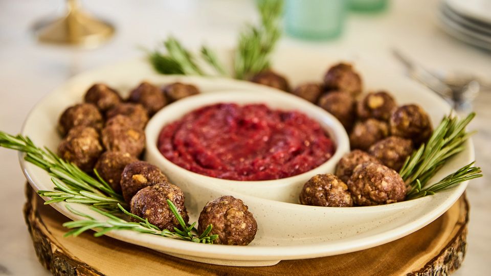 mini merry meatballs