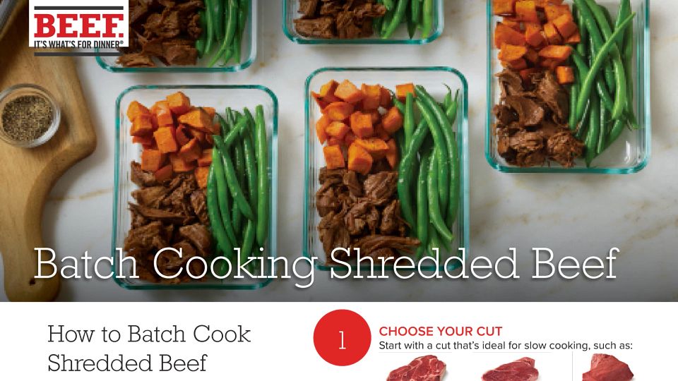 How To Batch Cook Shredded Beef