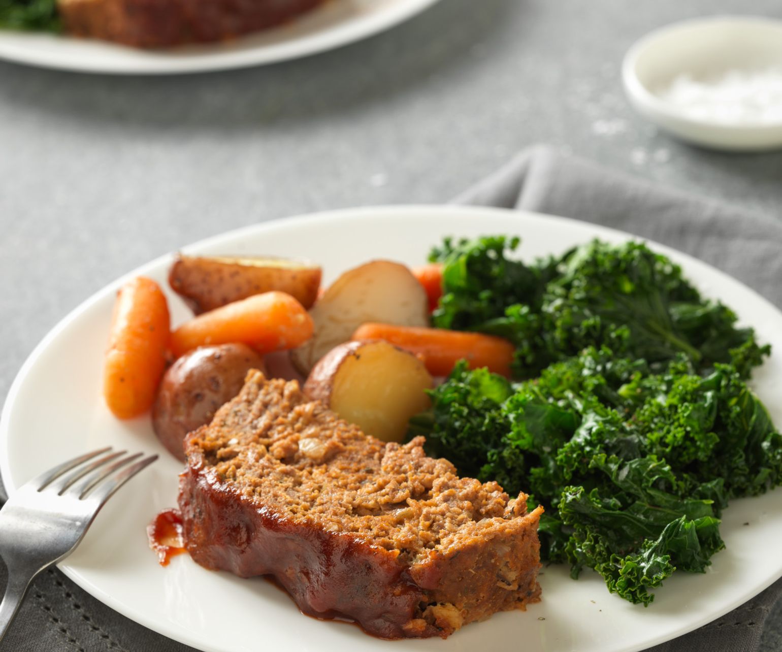 Slow-Cooker Beef Meatloaf & Vegetables