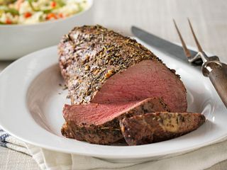 Herbed Beef Tenderloin with Holiday Rice