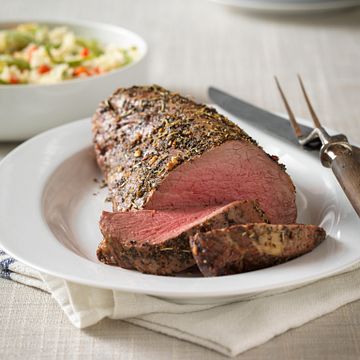 Herbed Beef Tenderloin with Holiday Rice