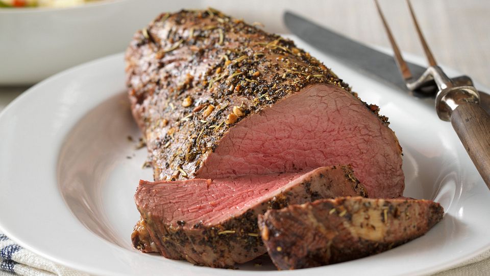 Herbed Beef Tenderloin with Holiday Rice