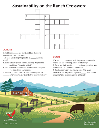 Sustainability on the Ranch Crossword Sustainability on the Ranch Crossword