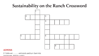 Sustainability on the Ranch Crossword