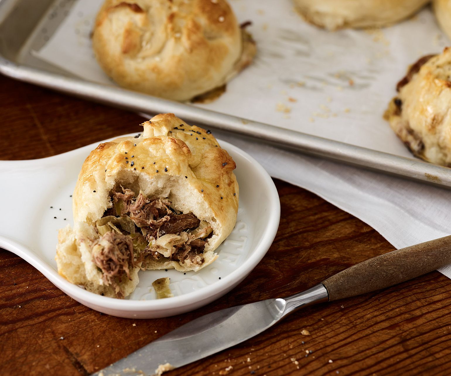 Beef and Caramelized Onion Knishes