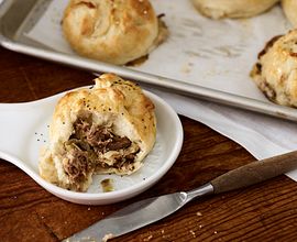 Beef and Caramelized Onion Knishes