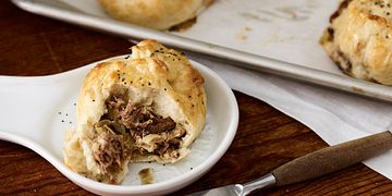 Beef and Caramelized Onion Knishes
