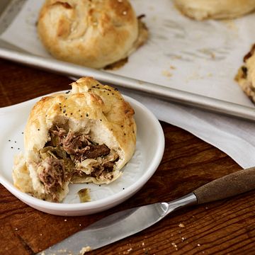 Beef and Caramelized Onion Knishes