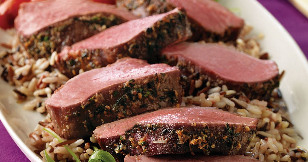 Parmesan-Crusted Tenderloin Roast with Savory Mushroom Sauce | Beef Loving Texans | Beef Loving Texa