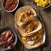 Steak and Eggs Breakfast Tacos