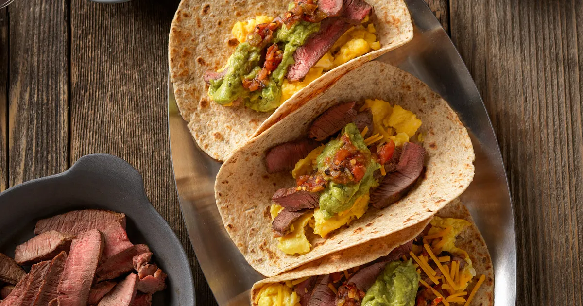 Steak and Eggs Breakfast Tacos | Beef Loving Texans | Beef Loving Texans is your one-stop informatio