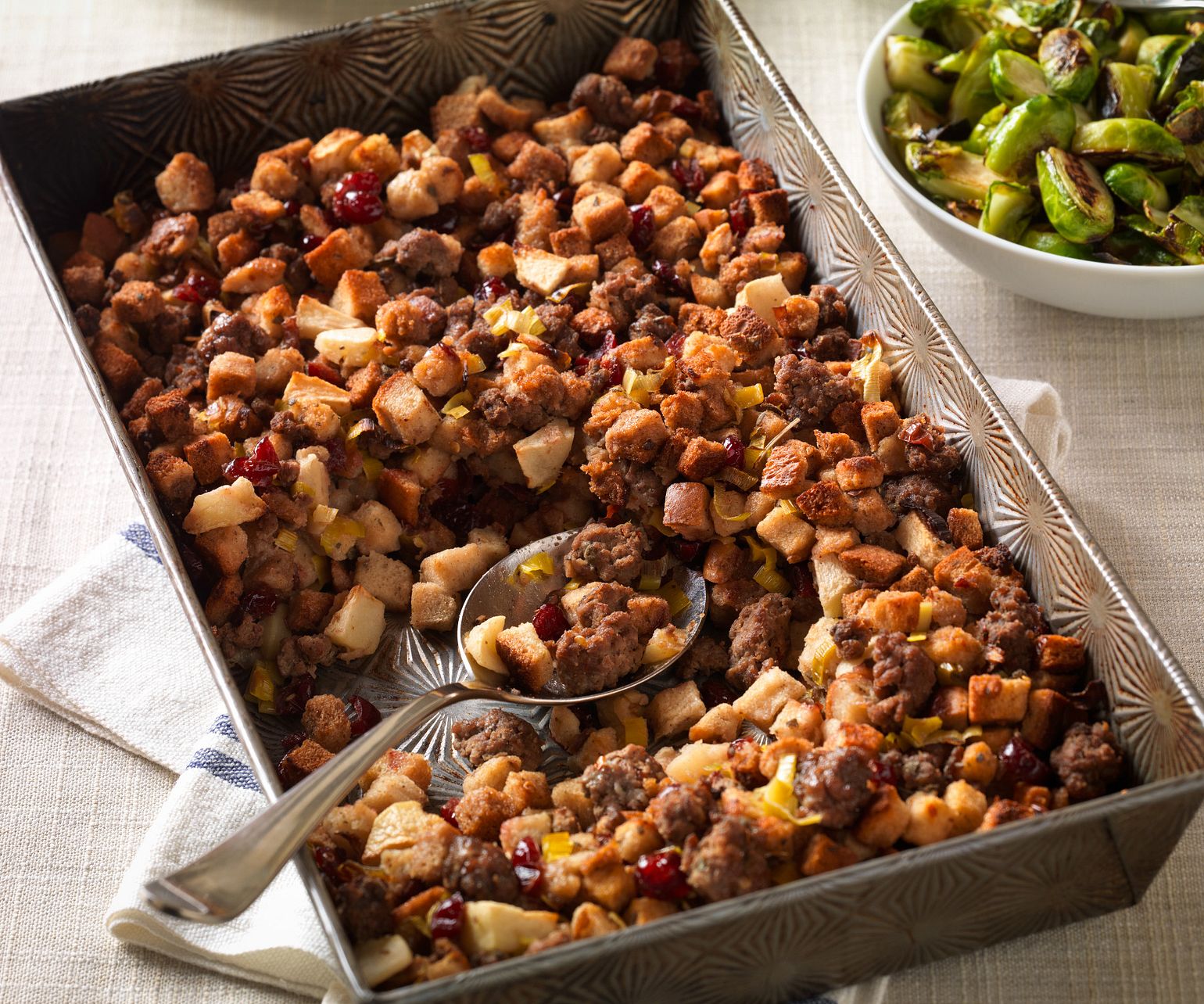 Beef Stuffing with Apples & Cranberries