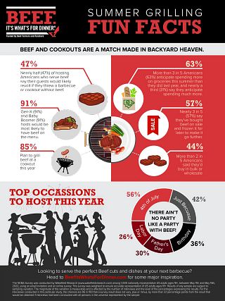 Summer Grilling Fun Facts Infographic