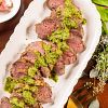 Garlic Roasted Tenderloin with Gremolata Sauce