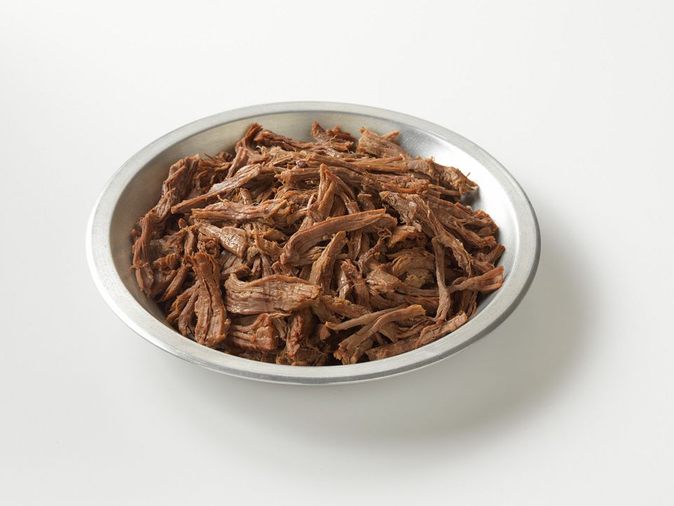 Shredded Beef in Bowl