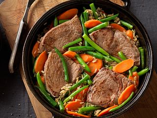 Beef Top Sirloin Steak with Brown Rice & Vegetables