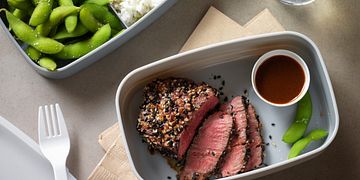 Sesame-Crusted Bento Box