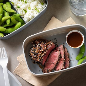 Sesame-Crusted Bento Box