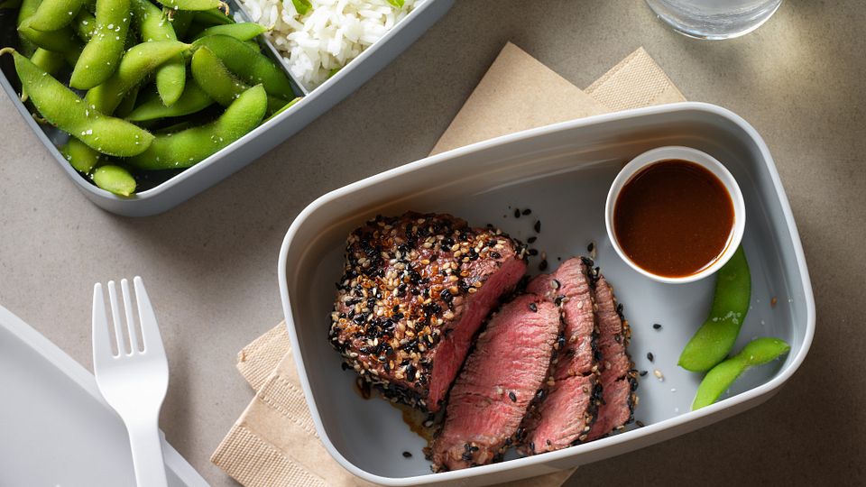 Sesame-Crusted Bento Box