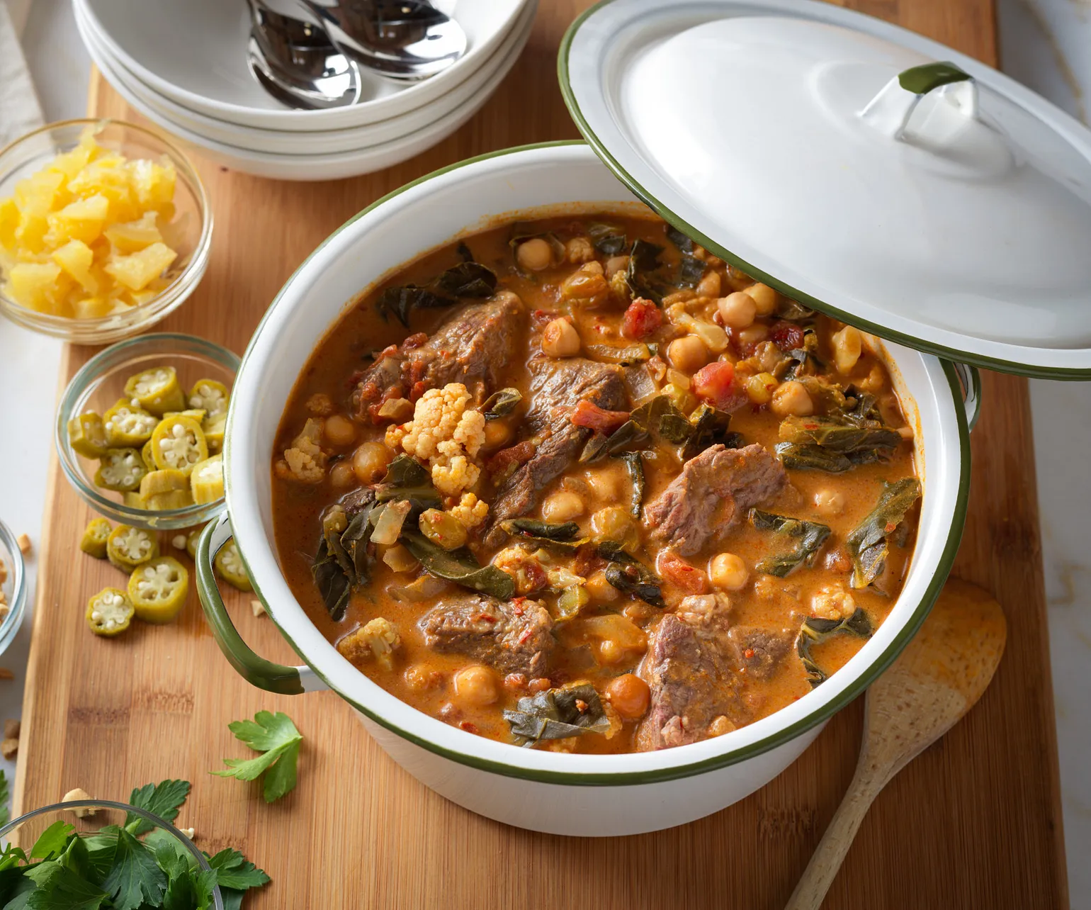 North African Harissa-Braised Beef Stew