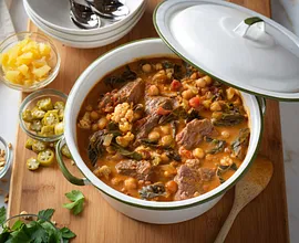 North African Harissa-Braised Beef Stew