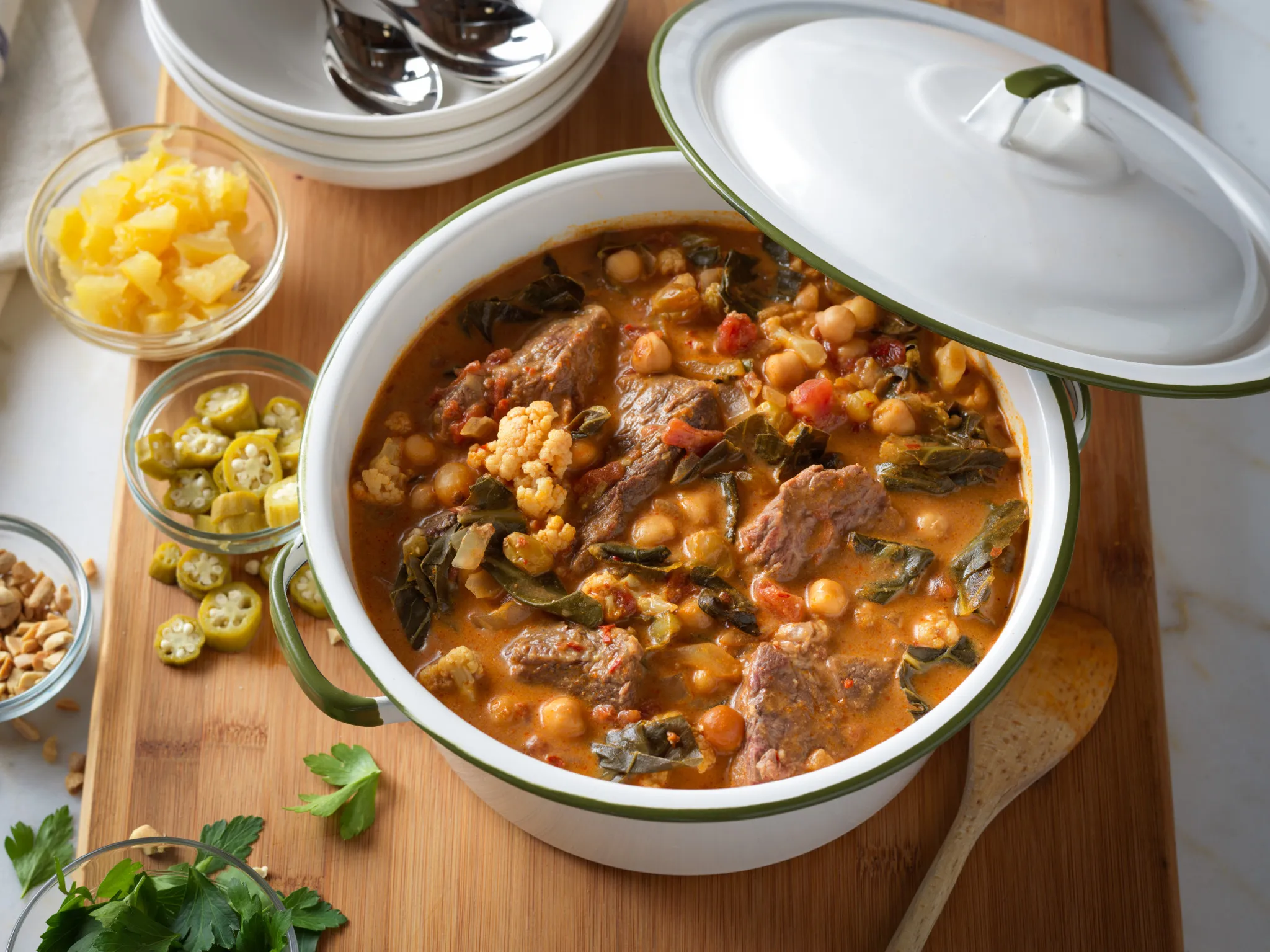 North African Harissa-Braised Beef Stew