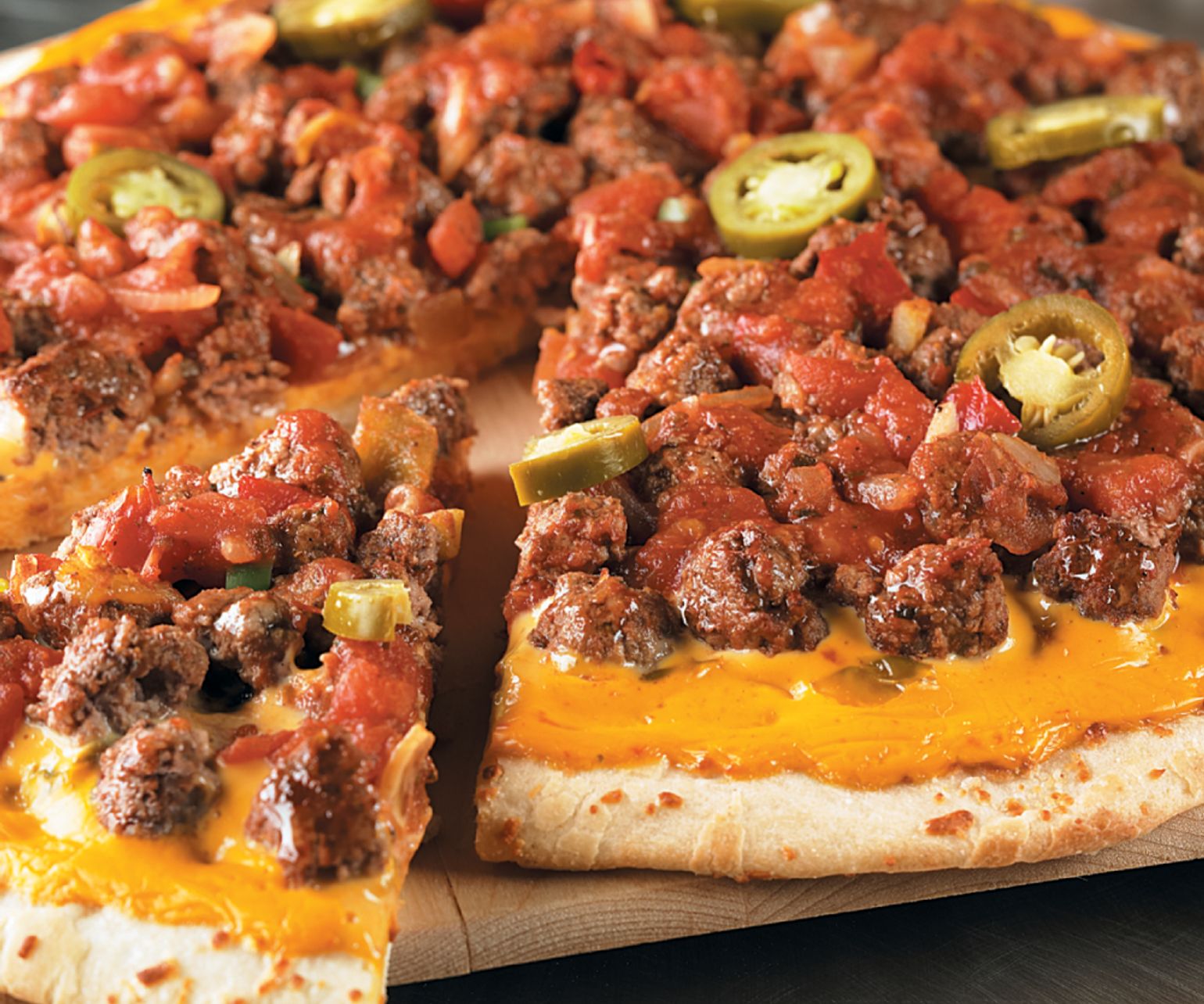 Spicy Nacho Beef Pizza