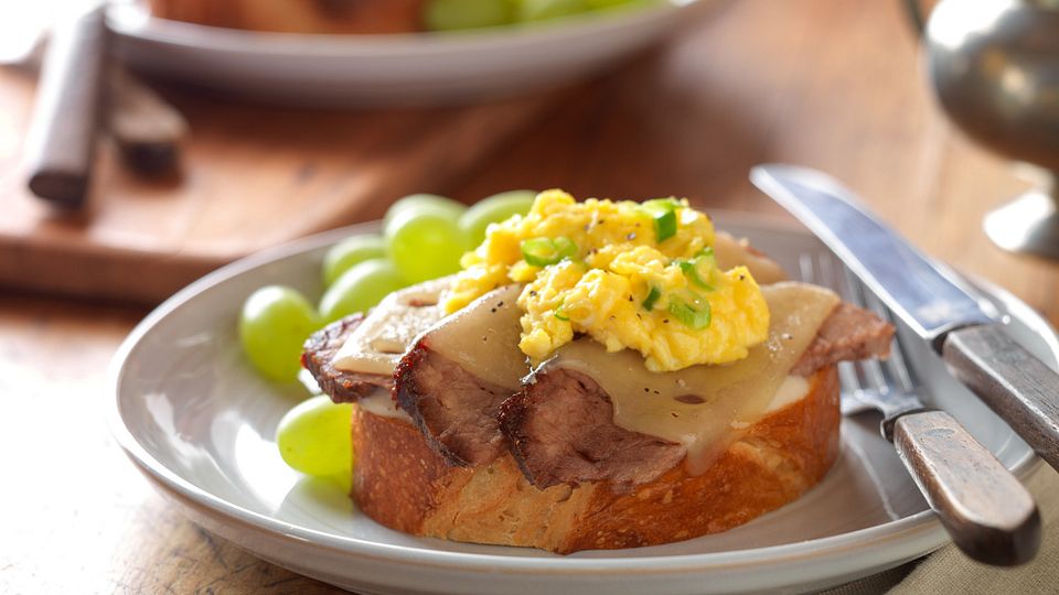 Breakfast Brisket Tartine